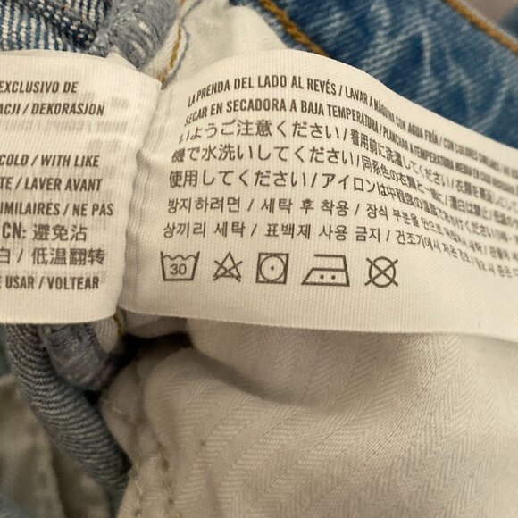 Abercrombie & Fitch The Kick Flare Ultra High Rise Curve Love Size 30/10S - Picture 9 of 9